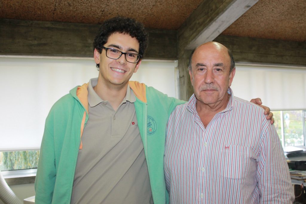 Eduardo Tavares com o director da ESE, Álvaro Pereira